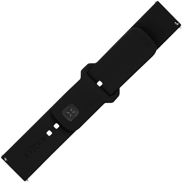 FIXED set silikonových řemínků s Quick Release 20mm pro smartwatch černý - Řemínky - Obrázek VTM2000O01