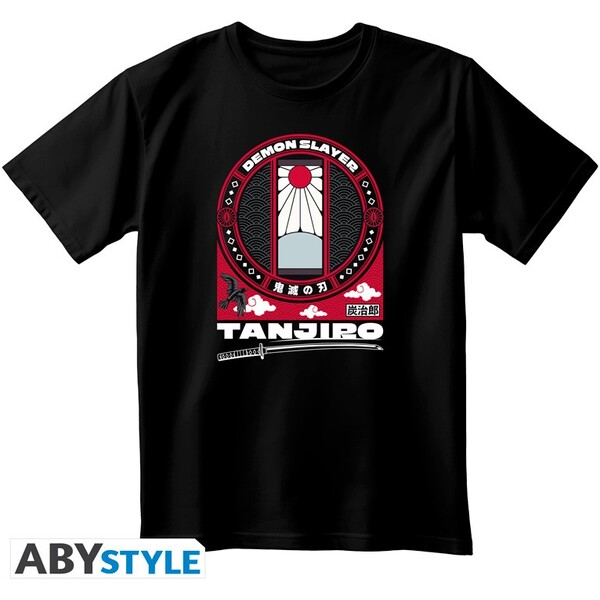 Tričko ABYstyle Demon Slayer - Tanjiro S Černá