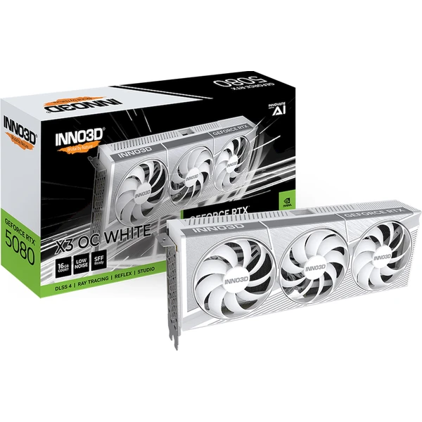 INNO3D NVIDIA GeForce RTX 5080 X3 OC WHITE - Grafické karty - Obrázek VUNH000K01