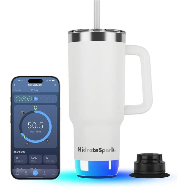 HidrateSpark PRO 2 Tumbler chytrý hrnek, 887 ml bílý - Chytré láhve - Obrázek VV2H000K01
