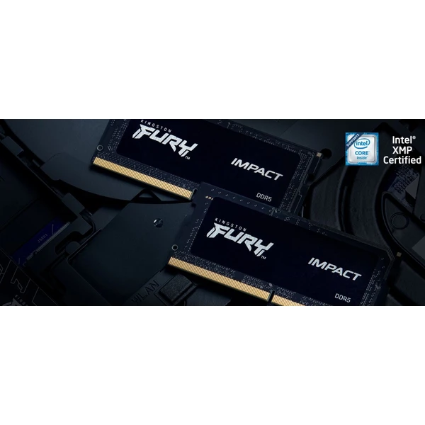 Kingston FURY Impact Black DDR5 16GB 4800MT/s CL38 SO-DIMM (1x16GB) XMP - Operační paměti - Obrázek VVAY600301