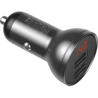 Baseus 24W 2x USB nabíječka do auta šedá - Nabíječky