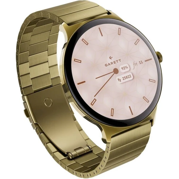 Garett Smartwatch Verona 2 Solid steel, zlatá - Chytré hodinky - Obrázek VX2J000K01