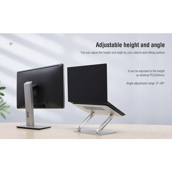 Nillkin ProDesk Adjustable stojánek na notebook šedý - Stojánky - Obrázek VXGZ000501