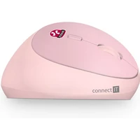 CONNECT IT FOR HEALTH LADIES ergonomická vertikální myš růžová - Myši