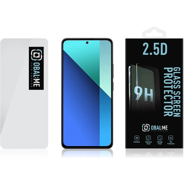 OBAL:ME 2.5D Tvrzené Sklo pro Xiaomi Redmi Note 13 4G/5G čiré - Ochranné folie a skla - Obrázek VXX3000P01