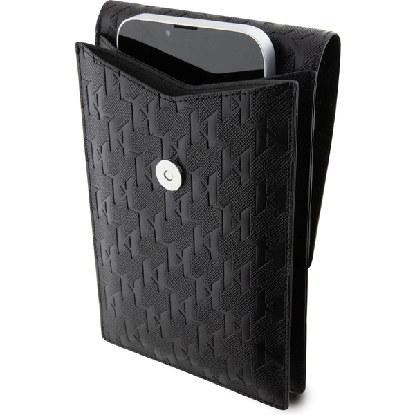 Karl Lagerfeld Saffiano Monogram Choupette NFT Wallet Bag pouzdro černé - Popruhy a crossbody - Obrázek VYBR100501