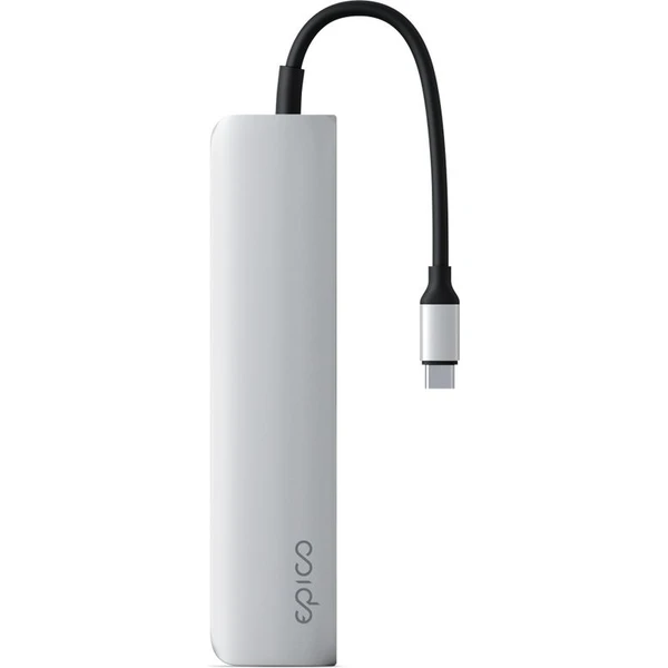 Epico 6v1 hliníkový hub 8K s USB-C hvězdně stříbrný - USB huby - Obrázek VYMJ000K01