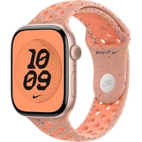 Apple Watch 49/46/45/44mm Alpenglow Pink sportovní řemínek Nike M/L - Řemínky