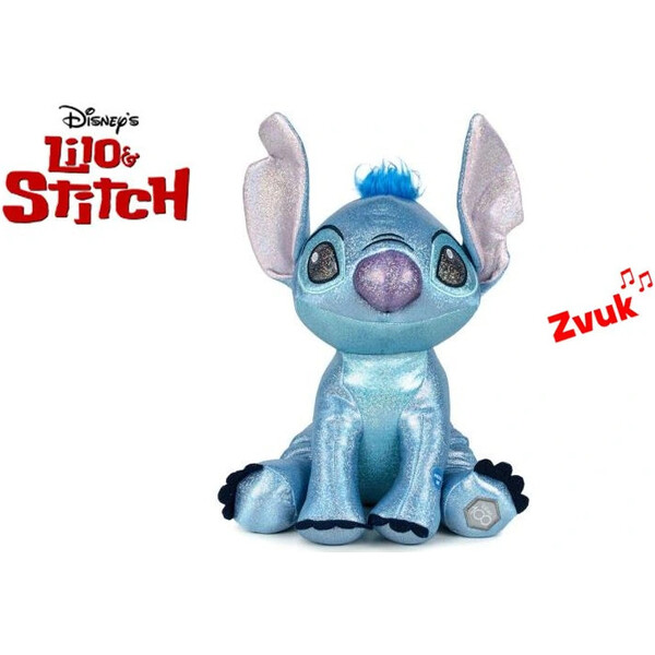 Plyšák Lilo & Stitch - Stitch Glitter ball 30 cm (se zvukem)