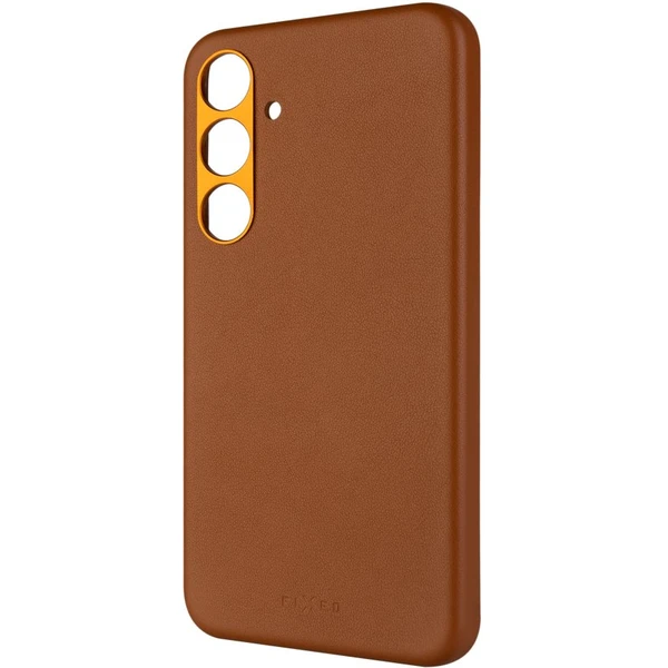FIXED MagLeather kožený kryt s MagSafe Samsung Galaxy S24+ hnědý - Pouzdra - Obrázek W071000K01