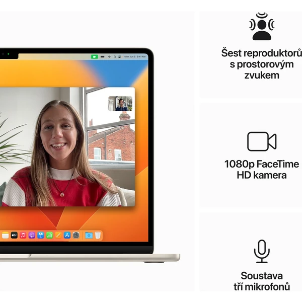 Apple MacBook Air 15,3" / M2 / 8GB / 512GB (2023) (Kategorie C) - Notebooky - Obrázek W07P100501