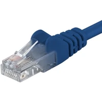 PremiumCord RJ45/RJ45 Cat6 UTP patch kabel 1,5m modrý - Kabely a redukce
