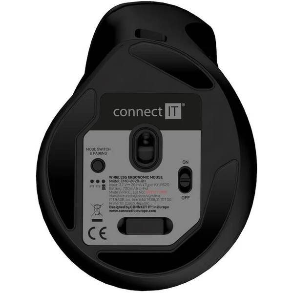 CONNECT IT FOR HEALTH Cloudy Left vertikální myš černá - Myši - Obrázek W0G8000N01