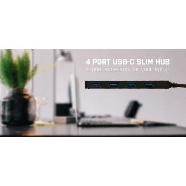 i-tec USB 3.1 Type C SLIM HUB 4 Port passive - USB huby - Obrázek W0HA000501