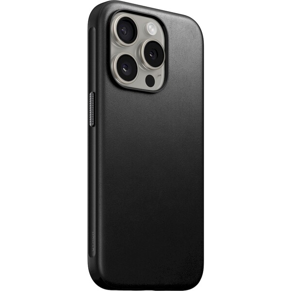 Nomad Modern Leather MagSafe iPhone 15 Pro černé