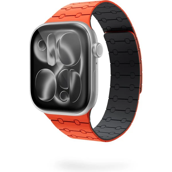 Epico Magnetic+ silikonový řemínek pro Apple Watch 49/46/45/44/42mm oranžový - Řemínky - Obrázek W0SJ000K01