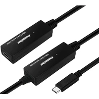 PremiumCord USB-C/USB-C repeater a prodlužovací kabel 10m černý - Kabely a redukce