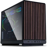 Lian Li A3-mATX Wood Edition Tempered Glass černá - Počítačové skříně