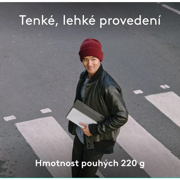 Logitech Keys to go 2 Apple bezdrátová US klávesnice šedá - Klávesnice - Obrázek W145000J01