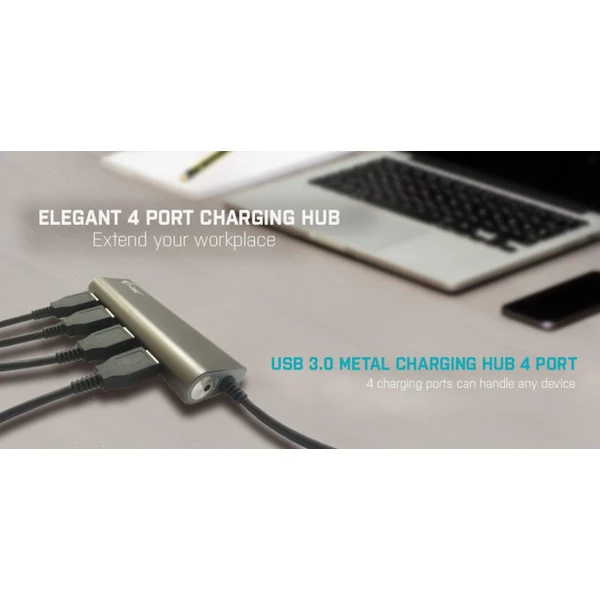 i-tec USB 3.0 Metal Charging HUB 448 4port - USB huby - Obrázek W19B000501