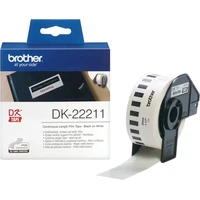 Brother DK-22211 filmová role černá na bílé 29 mm - Pásky pro štítkovače
