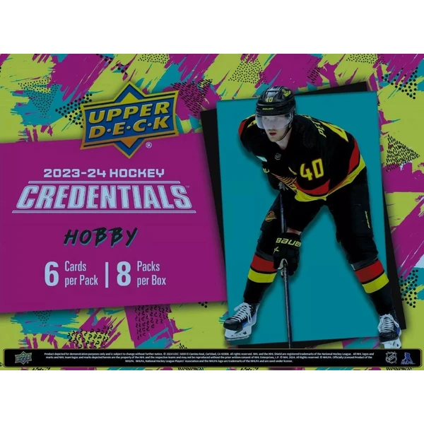 Hokejové karty 2023-24 Upper Deck Credentials Hockey Hobby Box - Hokejové karty - Obrázek W1M8000L01