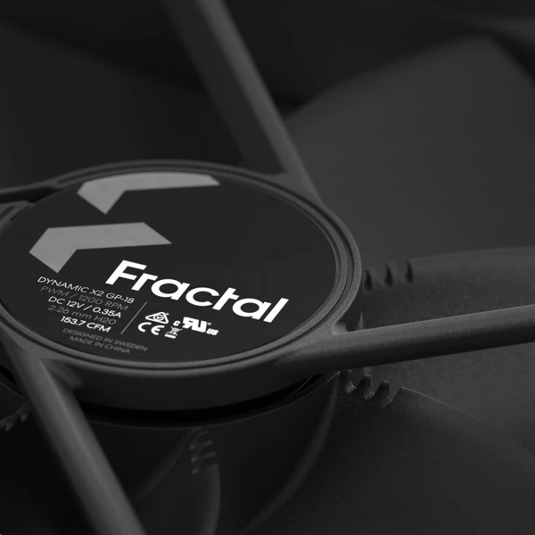 Fractal Design 180mm Dynamic X2 GP PWM černá - Ventilátory pro PC - Obrázek W1UG300401