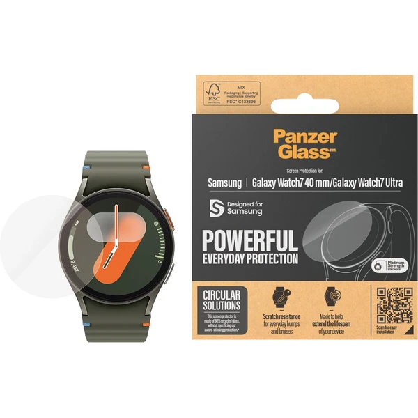 PanzerGlass® Samsung Galaxy Watch7/Watch8 (40 mm)/Watch Ultra - Ochranné folie a skla - Obrázek W1VB000P01