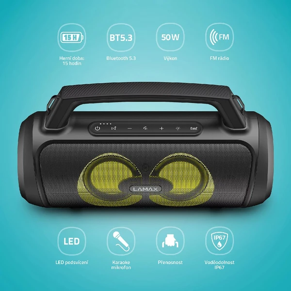 LAMAX PartyGo1 Play přenosný reproduktor - Reproduktory - Obrázek W235000K01