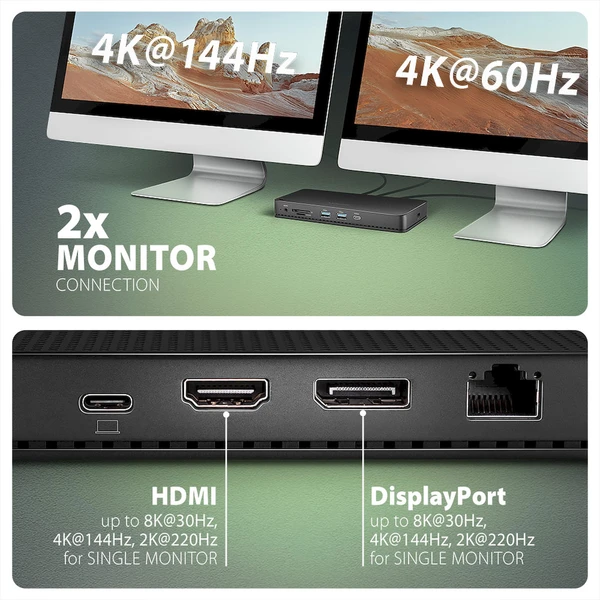 AXAGON HMC-U4 12v1 USB-C hub - Dokovací stanice - Obrázek W25D000N01