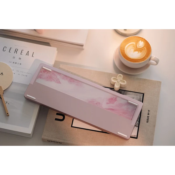 Varmilo Muse65 HE GG Magnetic White F (US) Sakura - Klávesnice - Obrázek W26F000L01
