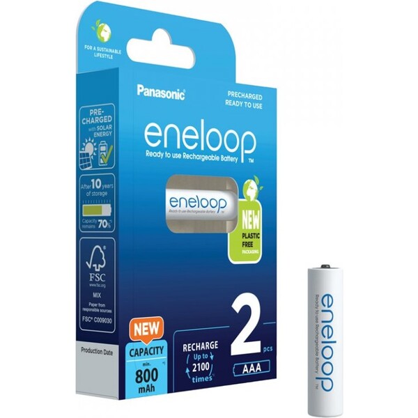 Panasonic Eneloop AAA 2ks 4MCCE/2BE Bílá