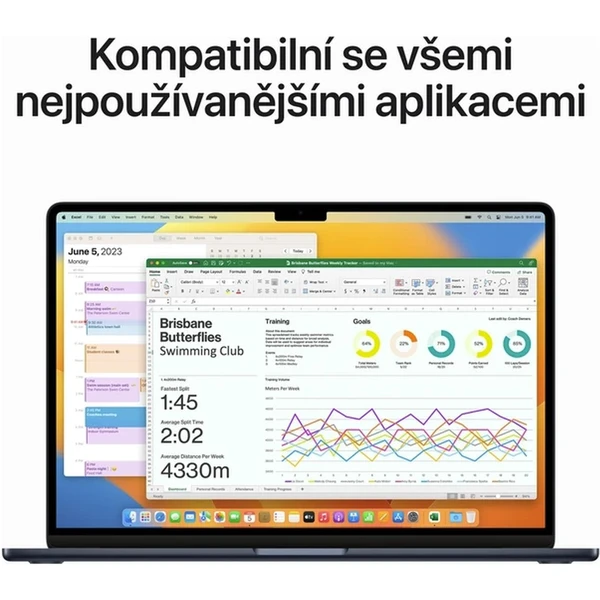 CTO Apple MacBook Air 15,3" (2023) / 16GB / CZ KLV / 70W / inkoustová / 256GB SSD (Další) - Notebooky - Obrázek W2I2000701