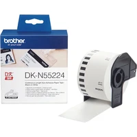 Brother DK-N55224 nelepivá páska černá na bílé 54 mm - Pásky pro štítkovače