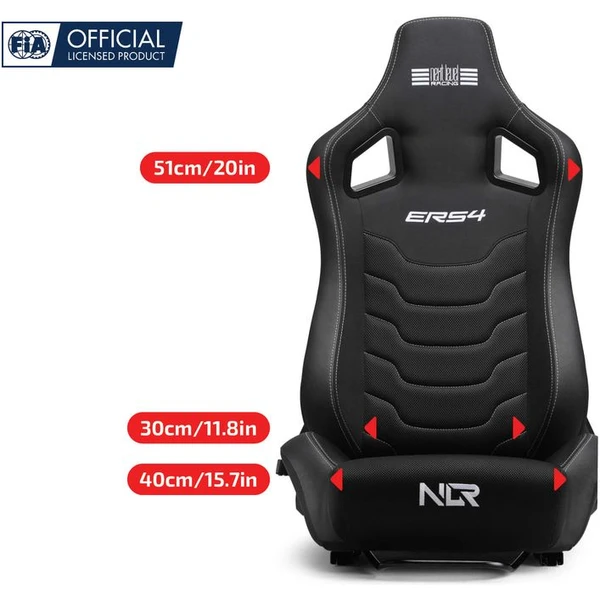 Next Level Racing ELITE ERS4 Reclining Seat Fabric & SIMAERO Mesh Edition herní sedačka - Kokpity - Obrázek W2JK000K01