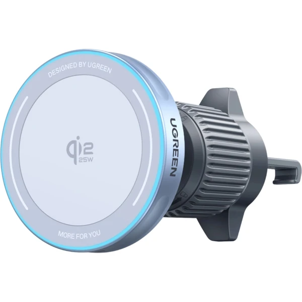 UGREEN Magflow MagSafe/Qi 2.2 25W držák do auta s nabíjením světle modrý