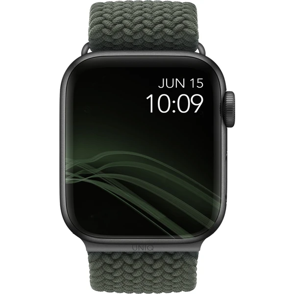 UNIQ Aspen Braided řemínek Apple Watch 42/41/40/38mm zelený - Řemínky - Obrázek W2LP600301