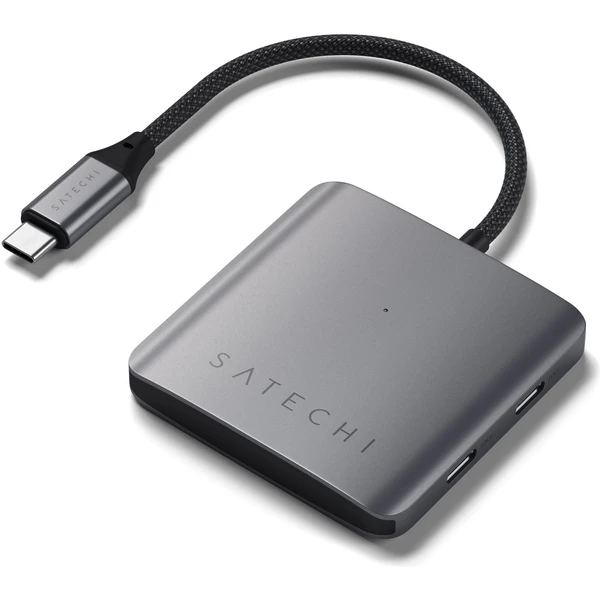 Satechi čtyřportový USB-C hub s PD vesmírně šedý - USB huby - Obrázek W2OC000J01