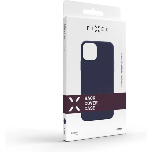FIXED Story silikonový kryt Apple iPhone 14 modrý - Pouzdra - Obrázek W2R4000L01