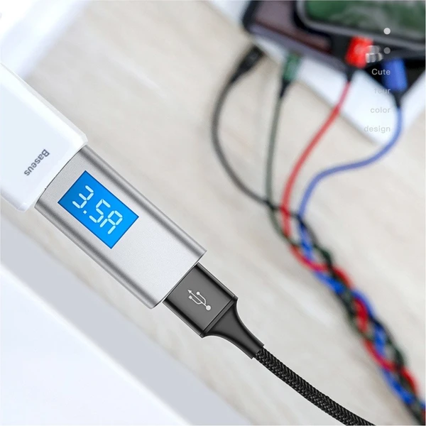 Baseus Fast 4v1 napájecí kabel 1,2m černý - Kabely a redukce - Obrázek W2RR000501