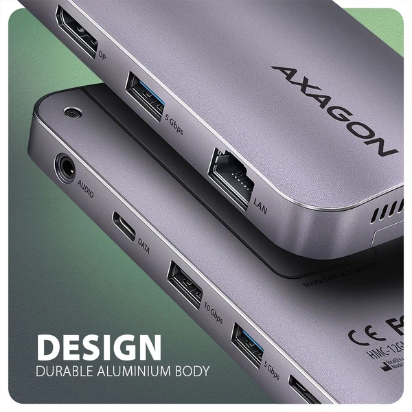 AXAGON HMC-12GM2 12v1 USB-C hub - Dokovací stanice - Obrázek W2W3000L01
