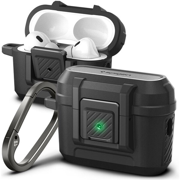 Obal pro AirPods Pro 2. gen Spigen Lock Fit - černý