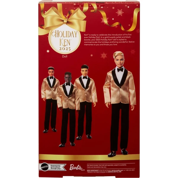 Vánoční panenka Mattel Barbie Signature 2025 Holiday - KEN BLOND - Hračky - Obrázek W30J000K01