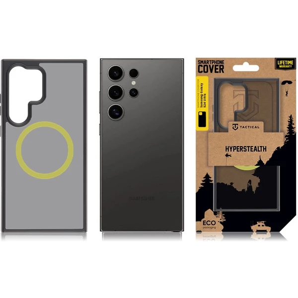 Tactical MagForce Hyperstealth 2.0 kryt Samsung Galaxy S24 Ultra Black/Yellow - Pouzdra - Obrázek W355000P01