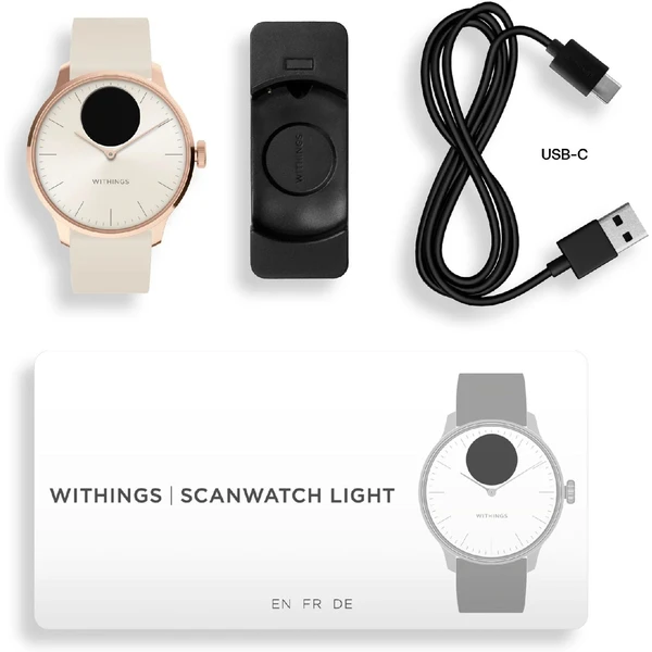 Withings ScanWatch Light 37mm Sand - Chytré hodinky - Obrázek W3E7000701