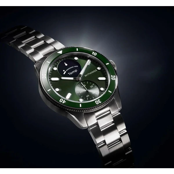 Withings Scanwatch Nova 42mm zelené - Chytré hodinky - Obrázek W4V2000N01