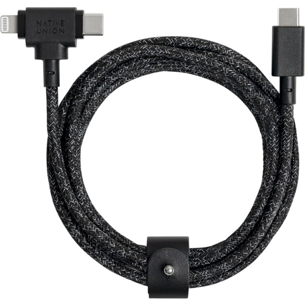 Native Union Belt Universal Cable (USB-C – Lighting/USB-C) 1,5 m, cosmos