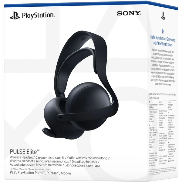 PlayStation 5 PULSE Elite bezdrátová sluchátka s mikrofonem Midnight black - Sluchátka - Obrázek W53D000L01