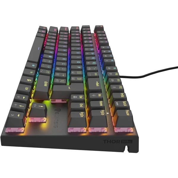 Genesis THOR 303 TKL Outemu Peach silent mechanická klávesnice CZ/SK černá - Klávesnice - Obrázek W5C6000N01